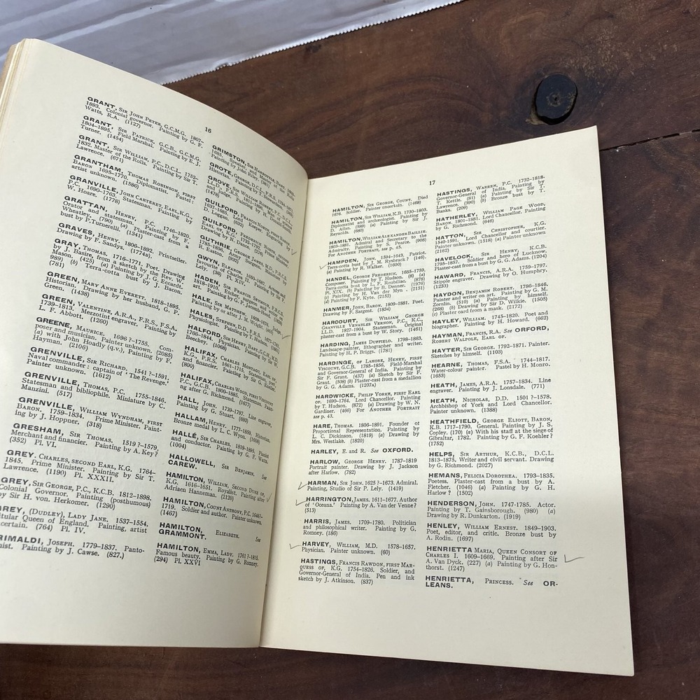 National Portrait Gallery Illustrated List 1928 Index Artists Art Prints - Picture 6 of 10